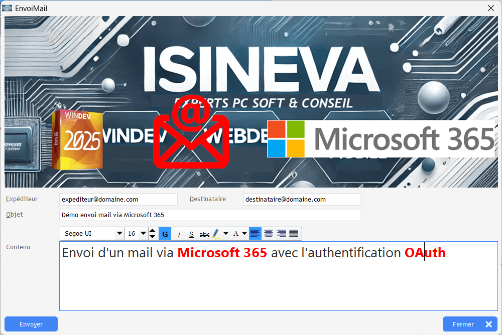 Windev – Mail via Microsoft 365 avec OAuth 2.0