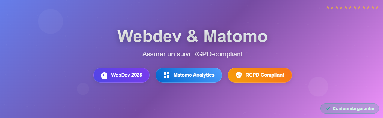 webdev 2025, matomo, rgpd