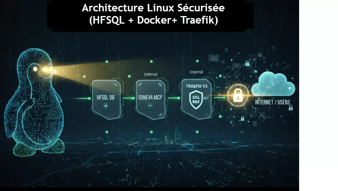 architecture linux securisee hfsql mcp traefik
